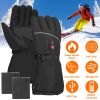 Electric Heated Gloves Battery Powered USB Touchscreen Thermal Gloves Windproof Winter Hands Warmer Unisex for Outdoor Motorcycle Cycling Skiing Skati