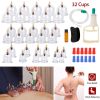 32 Cups Chinese Massage Therapy Cupping Set Body Vacuum Suction Kit Acupoint Massage Kit