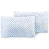 Cooling Memory Foam Pillow Ventilated Soft Bed Pillow w/ Cooling Gel Infused Memory Foam Heat Moisture Reducing Cooling Fiber Breathable Machine Washa