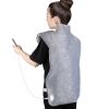 36.6x22in Electric Heating Wrap for Neck Shoulder Fast Heating Pad Mat Heated Neck Wrap for Back Pain Relief with 6 Temperature Settings 4 Timer Modes
