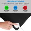 Warm Desk Pad Waterproof Heated Mouse Pad for Office Heated Desk Mat with 3 Temperature Levels 3 Timer Settings 31.5x13in Black