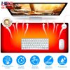 Warm Desk Pad Waterproof Heated Mouse Pad for Office Heated Desk Mat with 3 Temperature Levels 3 Timer Settings 31.5x13in Black