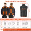 Heated Vest Electric USB Jacket Men Women Heating Coat Thermal Body Warmer Wear with 3 Temperature Levels