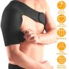 Shoulder Support Brace Rotator Cuff Support Wrap Strap Compression Therapy Sleeve w/ Adjustable Straps for Arthritis Bursitis Tendonitis Arm AC Joint
