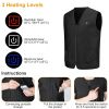 Heat Jacket Vest 3 Heating Gear Adjustable USB Heated Vest Warm Heat Coat Vest w/ 5 Heating Zones For Men Women Winter Outdoor Activity