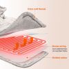 22.4x16.3in Large Weighted Heating Pad for Neck and Shoulders Electric Fast Heating Mat Neck Wrap Cushion Pain Relief with 6 Temperature Settings 4 Ti