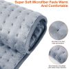 Electric Foot Warmer Heater Fast Heating Pad Cushion Mat Machine Washable with 6 Temperature Settings 4 Timer Modes