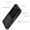 20000mAh Portable Charger Power Bank External Battery Pack w/ Digital Display Dual USB Charge Ports