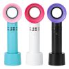 Portable Handheld Bladeless Fan Rechargeable Cooling USB Fan Desktop Use Fan w/ 3 Gears LED Indicator Cooling Fan