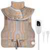 36.6x22in Electric Heating Wrap for Neck Shoulder Fast Heating Pad Mat Heated Neck Wrap for Back Pain Relief with 6 Temperature Settings 4 Timer Modes