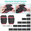 Ankle Weights Set 2.2/4.4LBS Pair Wrist Arm Ankle Weight with Iron Sandbags Fillings Length Adjustable Strap For Workout Physical Therapy Strength Tra