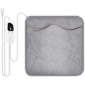 Electric Foot Warmer Heater Fast Heating Pad Cushion Mat Machine Washable with 6 Temperature Settings 4 Timer Modes