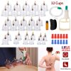 32 Cups Chinese Massage Therapy Cupping Set Body Vacuum Suction Kit Acupoint Massage Kit