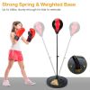 Punching Bag For Kids Junior Boxing Set w/ Boxing Gloves Height Adjustable Free Standing Punching Ball Boxing For Kids Aged 3-8Years Old