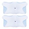 2Pcs Memory Foam Pillow Neck Support Pillow for Pain Relief Sleeping Ergonomic Contour Orthopedic Support Side Back Stomach Sleeper
