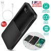 20000mAh Portable Charger Power Bank External Battery Pack w/ Digital Display Dual USB Charge Ports