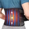 Back Support Brace Breathable Mesh Lumbar Support Belt Adjustable Lower Back Brace with Stays and Springs for Pain Relief for Men Women