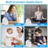 6.5in Desk Fan USB Powered 3 Speeds Table Cooling Fan Tilt Quiet Desktop Fan for Bedroom Office