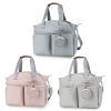 Breast Pump Bag Diaper Tote Bag with Detachable Shoulder Strap Side Pocket Free Baby Bibs Compatible with Spectra S1 S2 Medela