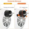 900W Portable Heater Fan Wall Outlet Space Heater Plug-in Heater Adjustable Temperature Auto Shut off w/Remote Control