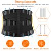 Back Support Brace Breathable Mesh Lumbar Support Belt Adjustable Lower Back Brace with Stays and Springs for Pain Relief for Men Women