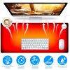 Warm Desk Pad Waterproof Heated Mouse Pad for Office Heated Desk Mat with 3 Temperature Levels 3 Timer Settings 31.5x13in Black