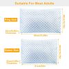 Cooling Memory Foam Pillow Ventilated Soft Bed Pillow w/ Cooling Gel Infused Memory Foam Heat Moisture Reducing Cooling Fiber Breathable Machine Washa