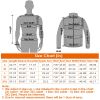 Heated Jacket Electric Heating Coat Lightweight Winter Hooded Jacket with 3-Level Heating Modes 8 Heating Zones Detachable Zipper Hood