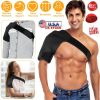 Shoulder Support Brace Rotator Cuff Support Wrap Strap Compression Therapy Sleeve w/ Adjustable Straps for Arthritis Bursitis Tendonitis Arm AC Joint