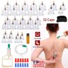 32 Cups Chinese Massage Therapy Cupping Set Body Vacuum Suction Kit Acupoint Massage Kit