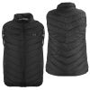 Heated Vest Electric USB Jacket Men Women Heating Coat Thermal Body Warmer Wear with 3 Temperature Levels