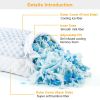 Cooling Memory Foam Pillow Ventilated Soft Bed Pillow w/ Cooling Gel Infused Memory Foam Heat Moisture Reducing Cooling Fiber Breathable Machine Washa