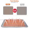 Electric Foot Warmer Heater Fast Heating Pad Cushion Mat Machine Washable with 6 Temperature Settings 4 Timer Modes