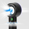 Portable Handheld Bladeless Fan Rechargeable Cooling USB Fan Desktop Use Fan w/ 3 Gears LED Indicator Cooling Fan