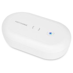 UV Light Sanitizer Box Portable 10W Phone Wireless Charging Disinfection Lamp w/ Aroma Diffuser Sterilizing Box For Jewelry Watch Wallet Keys