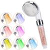 Handheld Shower Head High Pressure Powerful Filter Shower Head with 7 Colors Changing Light