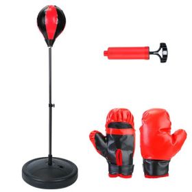 Punching Bag For Kids Junior Boxing Set w/ Boxing Gloves Height Adjustable Free Standing Punching Ball Boxing For Kids Aged 3-8Years Old
