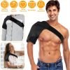 Shoulder Support Brace Rotator Cuff Support Wrap Strap Compression Therapy Sleeve w/ Adjustable Straps for Arthritis Bursitis Tendonitis Arm AC Joint