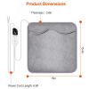 Electric Foot Warmer Heater Fast Heating Pad Cushion Mat Machine Washable with 6 Temperature Settings 4 Timer Modes