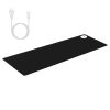 Warm Desk Pad Waterproof Heated Mouse Pad for Office Heated Desk Mat with 3 Temperature Levels 3 Timer Settings 31.5x13in Black
