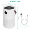 Portable Anion Air Purifier Electronic Air Sterilization with 4 Modes Night Light Max 215.3Sq.ft Air Cleaner with Handle for Home Office Car Air Quali