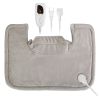22.4x16.3in Large Weighted Heating Pad for Neck and Shoulders Electric Fast Heating Mat Neck Wrap Cushion Pain Relief with 6 Temperature Settings 4 Ti