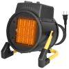 1500W Portable Electric Space Heater Personal Fan w/ Overheat Protection Adjustable Temperature Ceramic Heater for Bedroom Office Desk