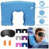 Travel Pillow Inflatable U Shape Neck Pillow Neck Support Head Rest Office Nap Car Airplane Cushion