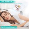Portable Handheld Fan Rechargeable Pocket Personal Fan Quiet Desk Phone Holder Fan with 3 Speeds Removable Base for Commute Office Outdoor Indoor