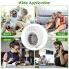 4 In 1 Portable Mini Desktop Air Conditioner Fan Water Mist Cooling Fan USB Rechargeable Humidifier Fan Evaporative Air Cooler 3 Wind Modes Colorful L