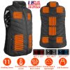 Heated Vest Electric USB Jacket Men Women Heating Coat Thermal Body Warmer Wear with 3 Temperature Levels
