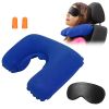 Travel Pillow Inflatable U Shape Neck Pillow Neck Support Head Rest Office Nap Car Airplane Cushion