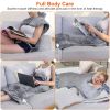 36.6x22in Electric Heating Wrap for Neck Shoulder Fast Heating Pad Mat Heated Neck Wrap for Back Pain Relief with 6 Temperature Settings 4 Timer Modes