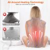 36.6x22in Electric Heating Wrap for Neck Shoulder Fast Heating Pad Mat Heated Neck Wrap for Back Pain Relief with 6 Temperature Settings 4 Timer Modes